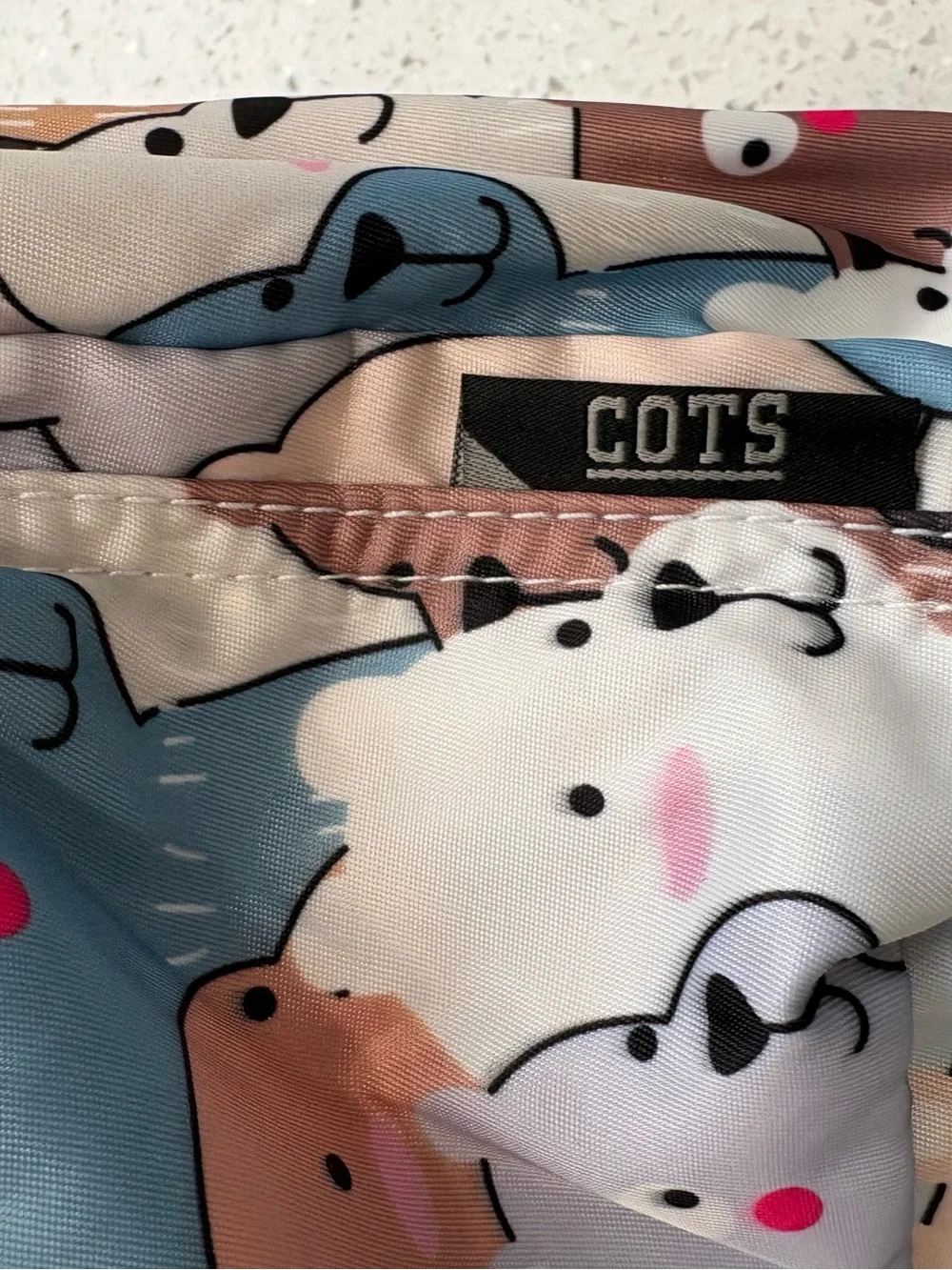 NWT COTS Kids Bear Print Mini Backpack in Pastel Blues & Neutrals